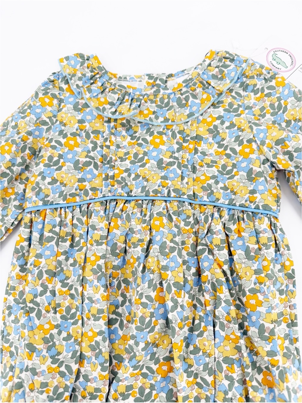 NWT Southern Smocked Company Floral Baby Bubble Romper Size 3T